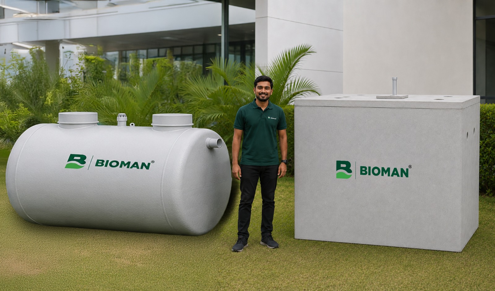 Bioman 5,000 L bioseptic tank